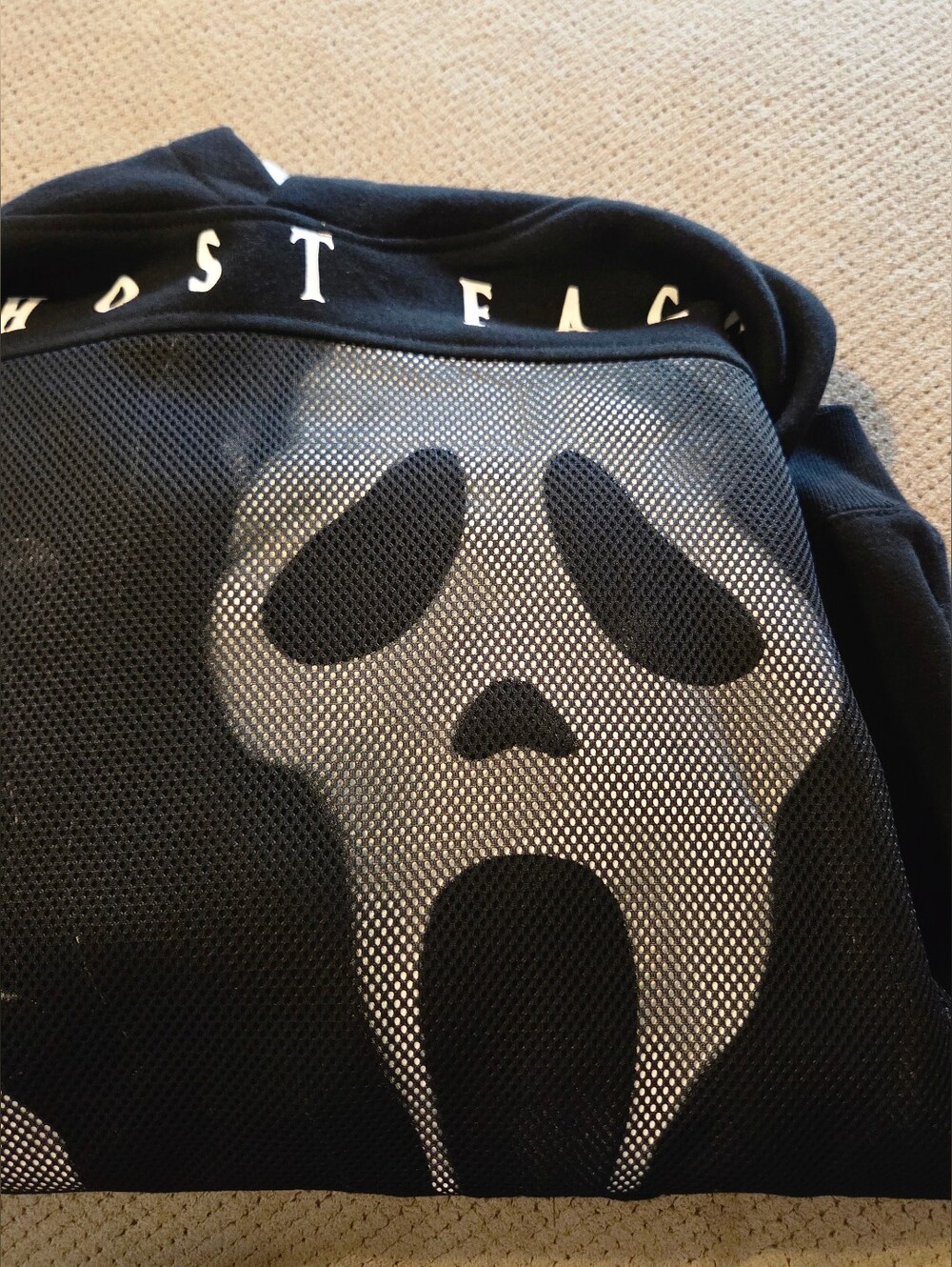 New Ghostface Adult Graphic Black Pullover Hoodie with Long Sleeves Size XS - Picture 14 of 16